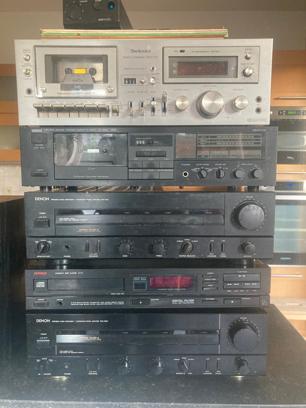 Lot Hi-Fi Denon Luxman Technics Yamaha, TV, Hi-fi & Vidéo, Enlèvement, Utilisé, Denon