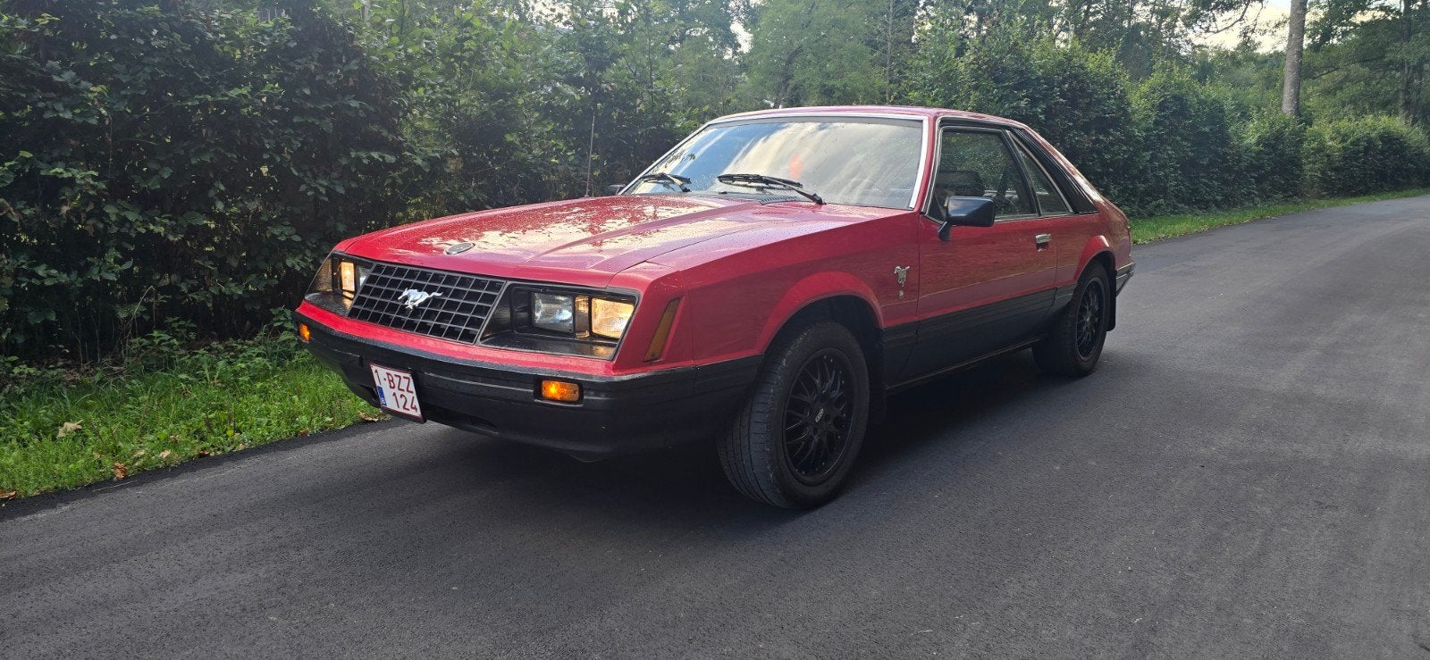 Mustang fox body Essence LPG, Achat, 65 kW, Boîte manuelle, Noir
