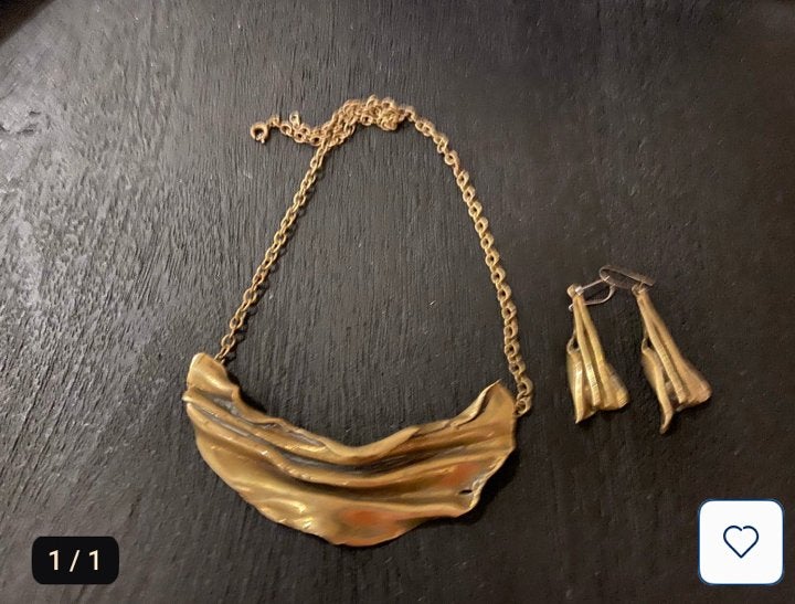 Ketting en oorbellen, Enlèvement ou Envoi, Utilisé