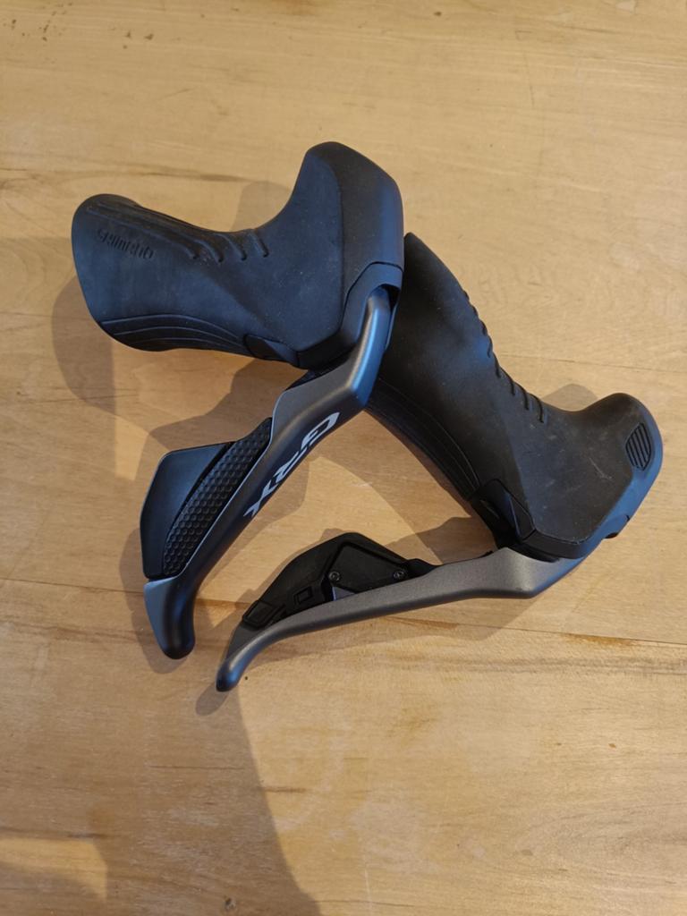 Set Shimano ST-GRX815 di2 shifters, Fietsen en Brommers, Fietsonderdelen, Remmen, Ophalen of Verzenden, Zo goed als nieuw, Gravelbike
