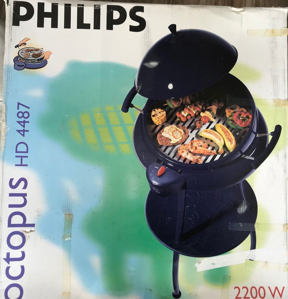 Elektrische BBQ Phillips octopus HD 4487, Tuin en Terras, Ophalen, Nieuw, Phillips