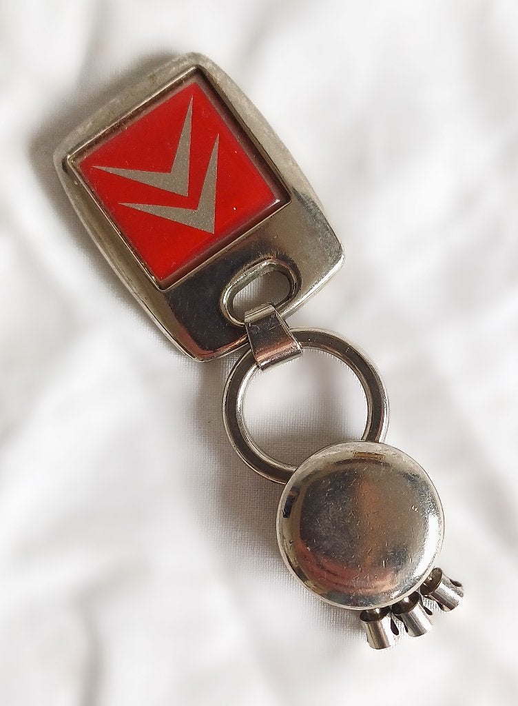 Porte-clés vintage Citroën en métal chromé, Enlèvement, Comme neuf, Marque
