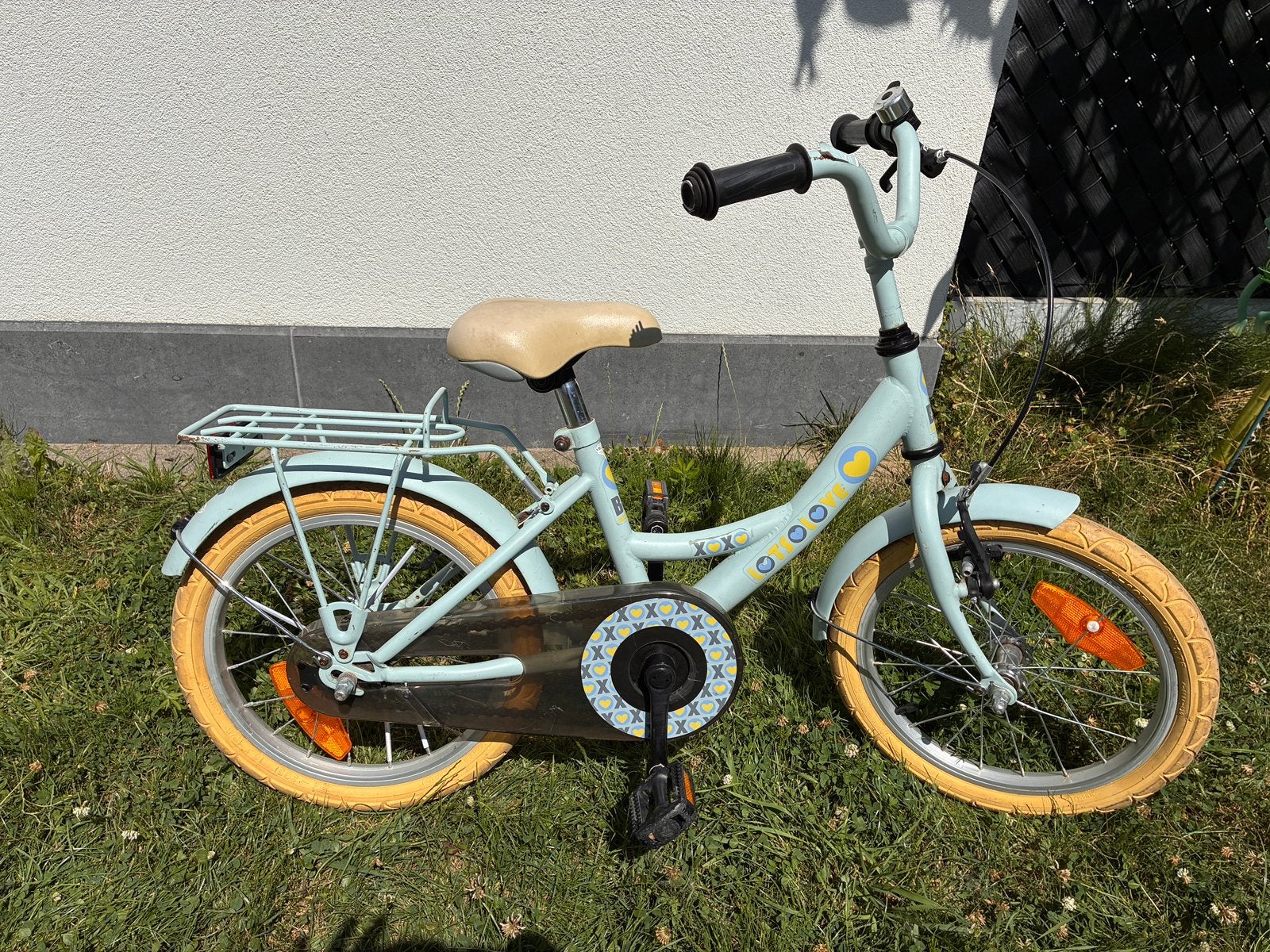 Lichtblauwe meisjesfiets bike fun kids, Fietsen en Brommers, Ophalen, Gebruikt, 16 tot 20 inch, Zijwieltjes