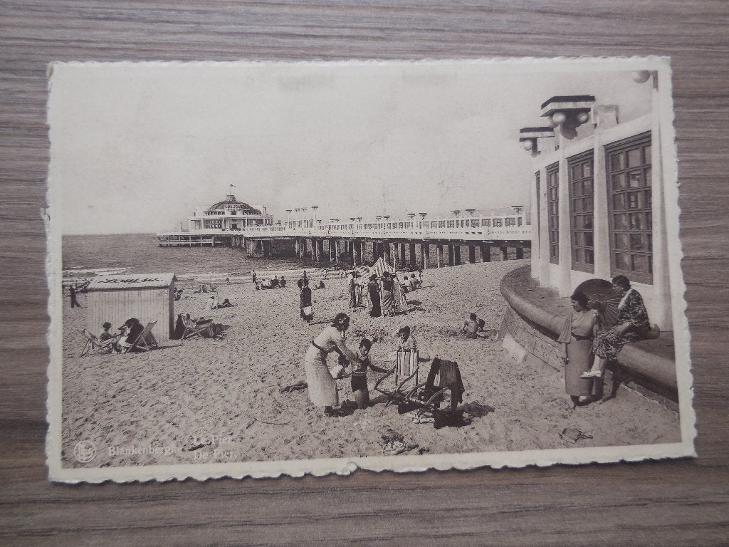 postkaart Blankenberge Pier, Ophalen of Verzenden, 1920 tot 1940, Gelopen, West-Vlaanderen