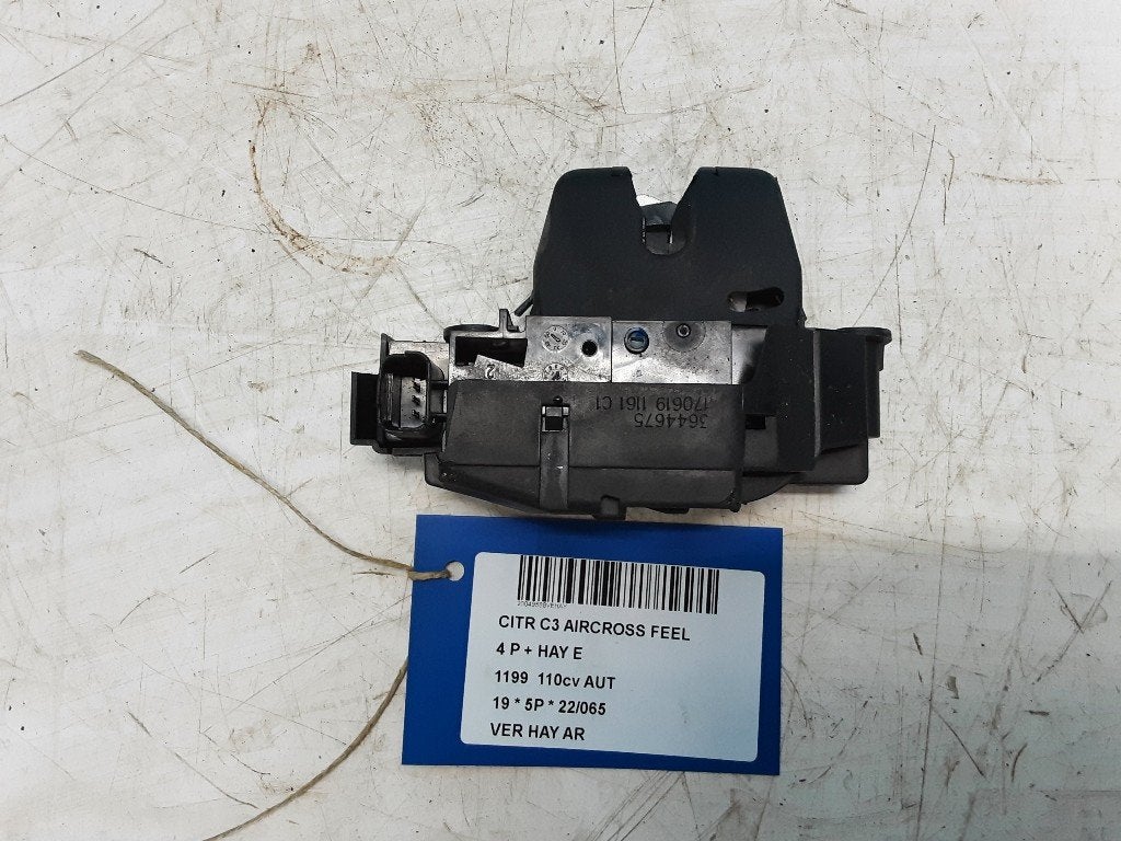 SERRURE COFFRE Citroën C3 Aircross I (2C / 2R), Citroën, Kontakt-citroen@citroen.com, Haillon arrière, Utilisé