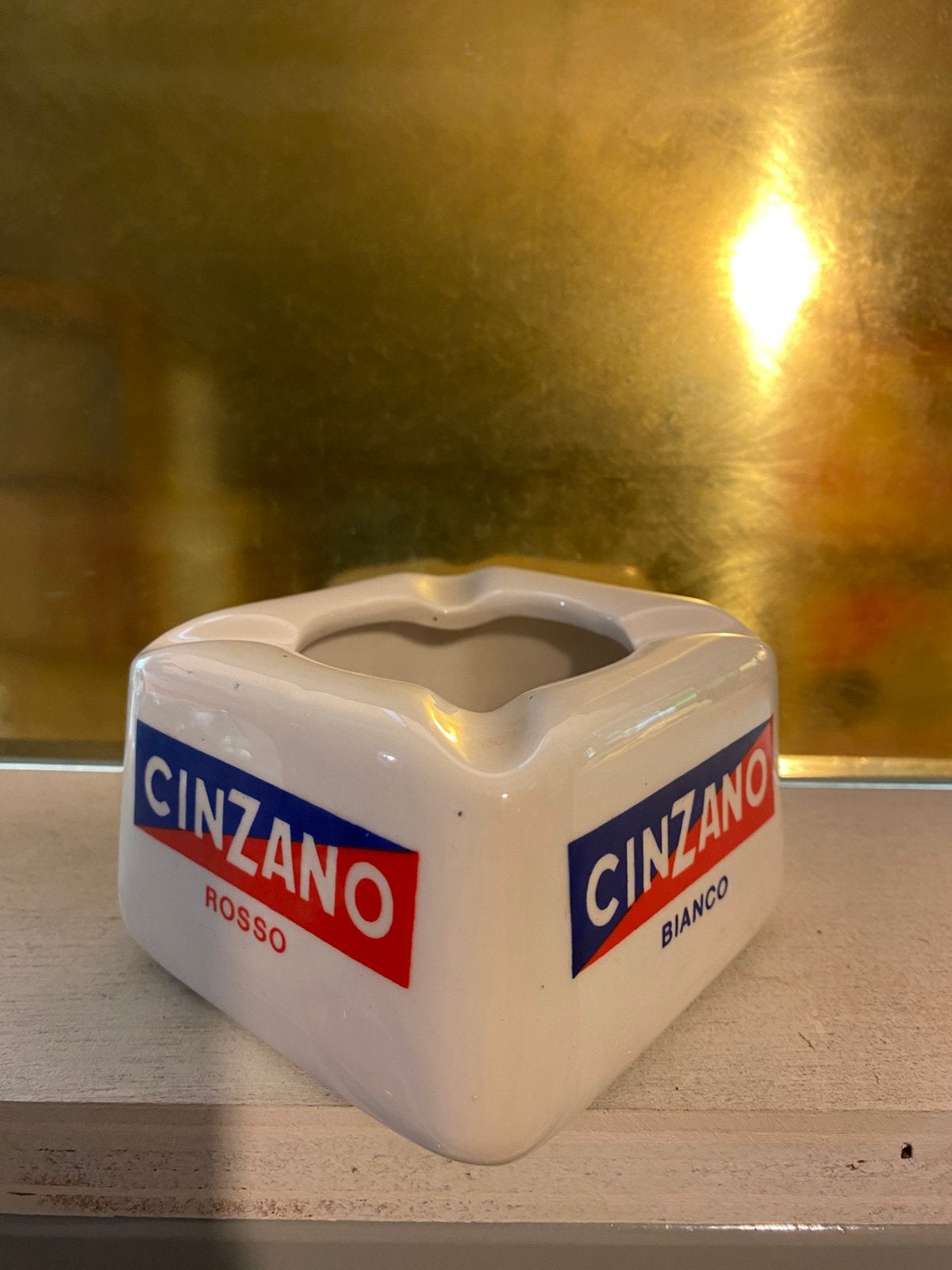 Zeer mooie asbak cinzano, Collections, Marques & Objets publicitaires, Enlèvement ou Envoi