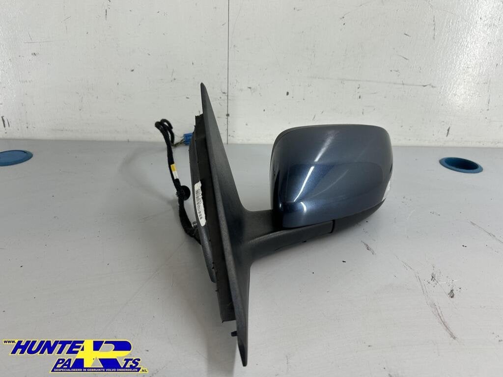 Buitenspiegel L blauw 466 Volvo V50/S40 ('04-'07) 30674977, Gebruikt, Ophalen of Verzenden, Volvo, Volvo
