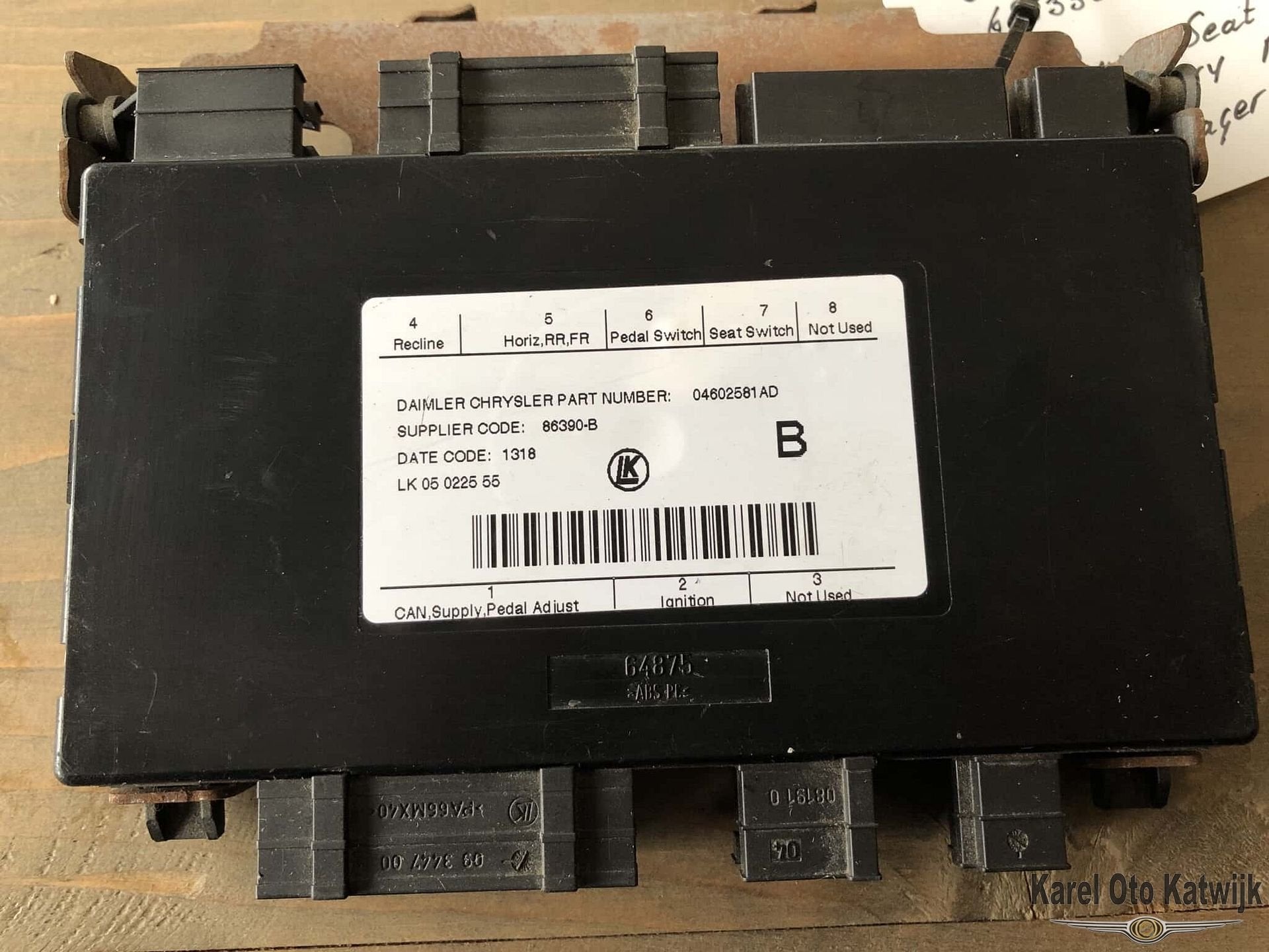Power Seat Control Memory Module Chrysler Grand Voyager 2008, -, Utilisé, -, -