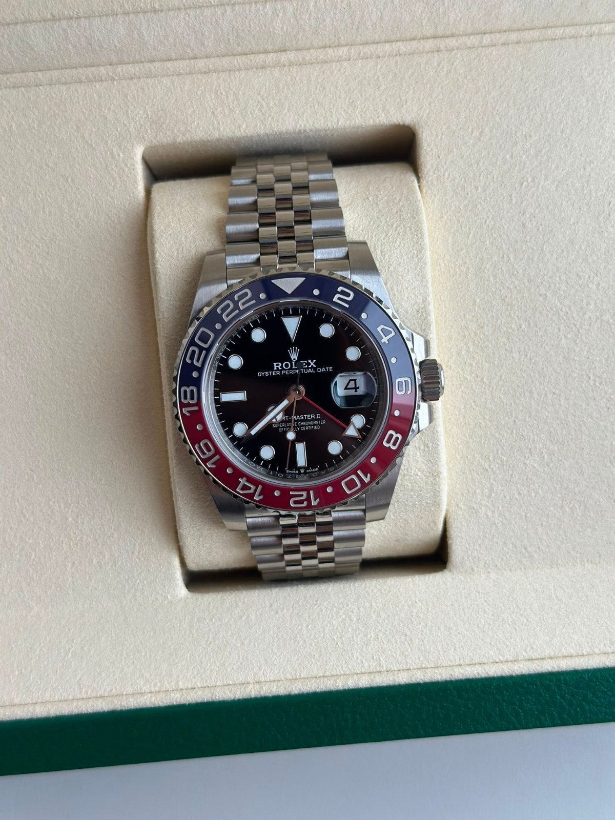 Rolex gmt master PEPSI nieuw, Handtassen en Accessoires, Horloges | Heren, Ophalen, Rolex