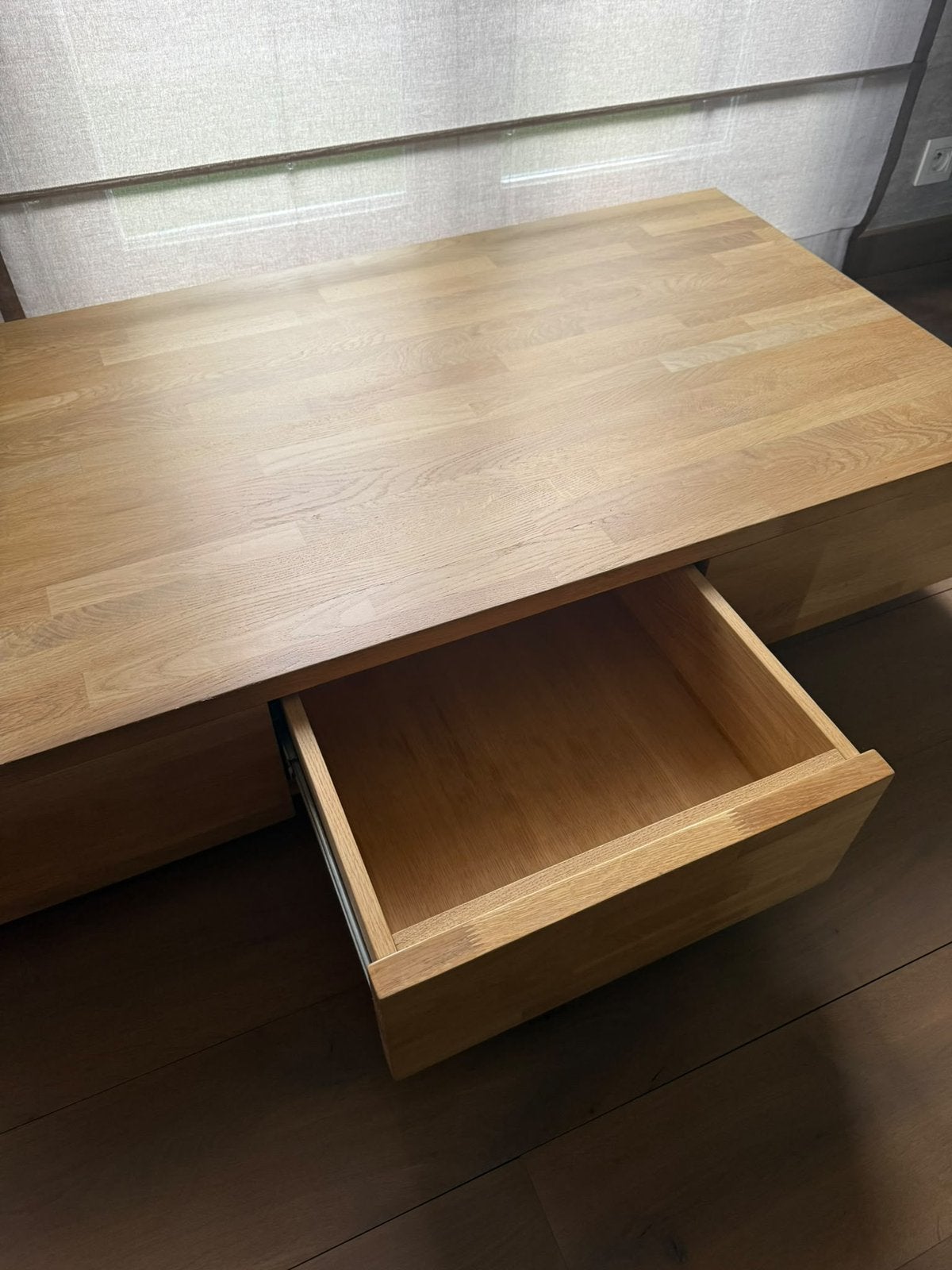 Eiken salontafel, Ophalen, Gebruikt, Eikenhout, Modern