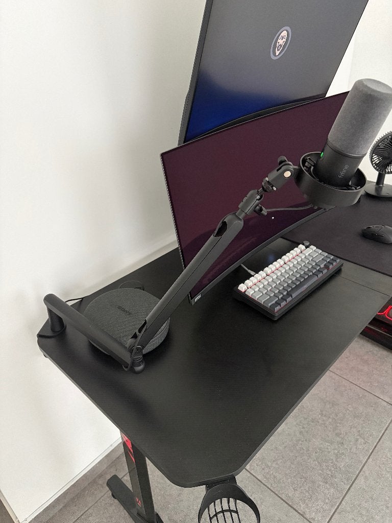 FIFINE USB/XLR Microfoon + Professionele Microfoonarm, Ophalen