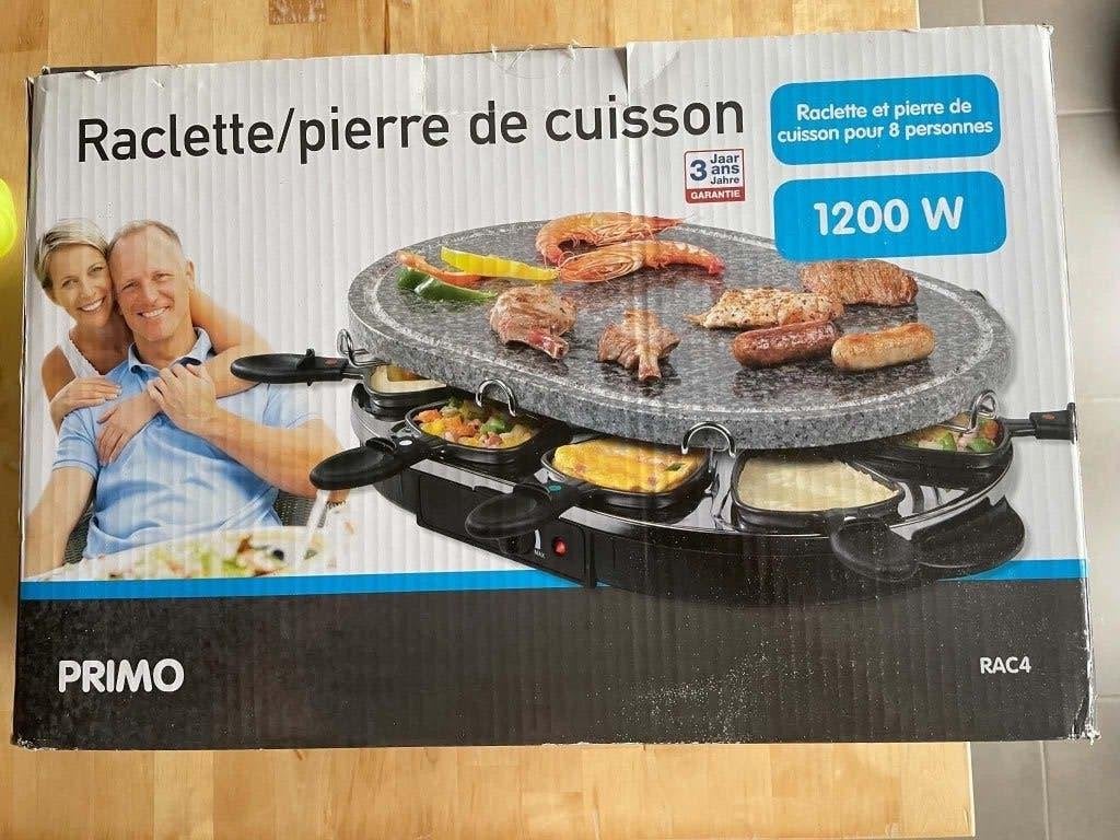 Raclette Pierrade Primo 8 personnes, Enlèvement, Neuf, 8 personnes et plus
