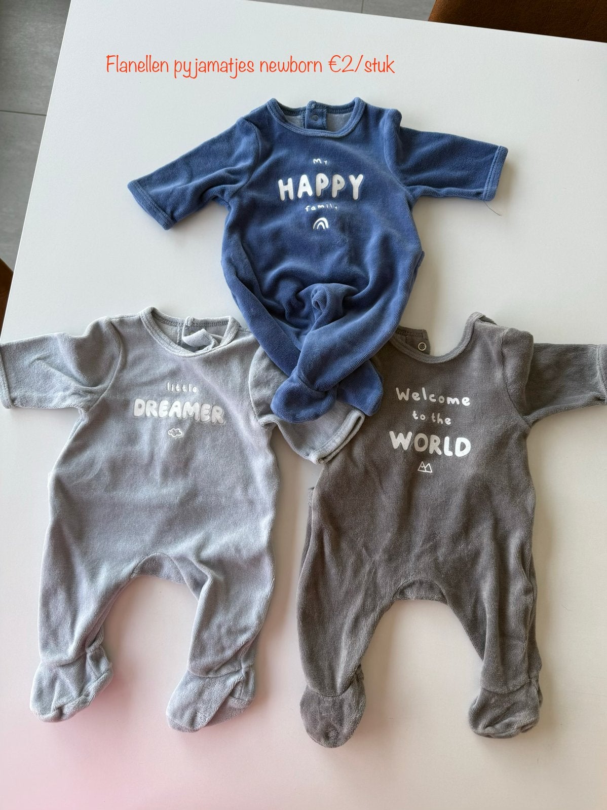 Pyjama en flanelle, Enfants & Bébés, Vêtements de bébé | Taille 50, Enlèvement ou Envoi, Comme neuf, Garçon ou Fille, Vêtements de nuit ou Sous-vêtements