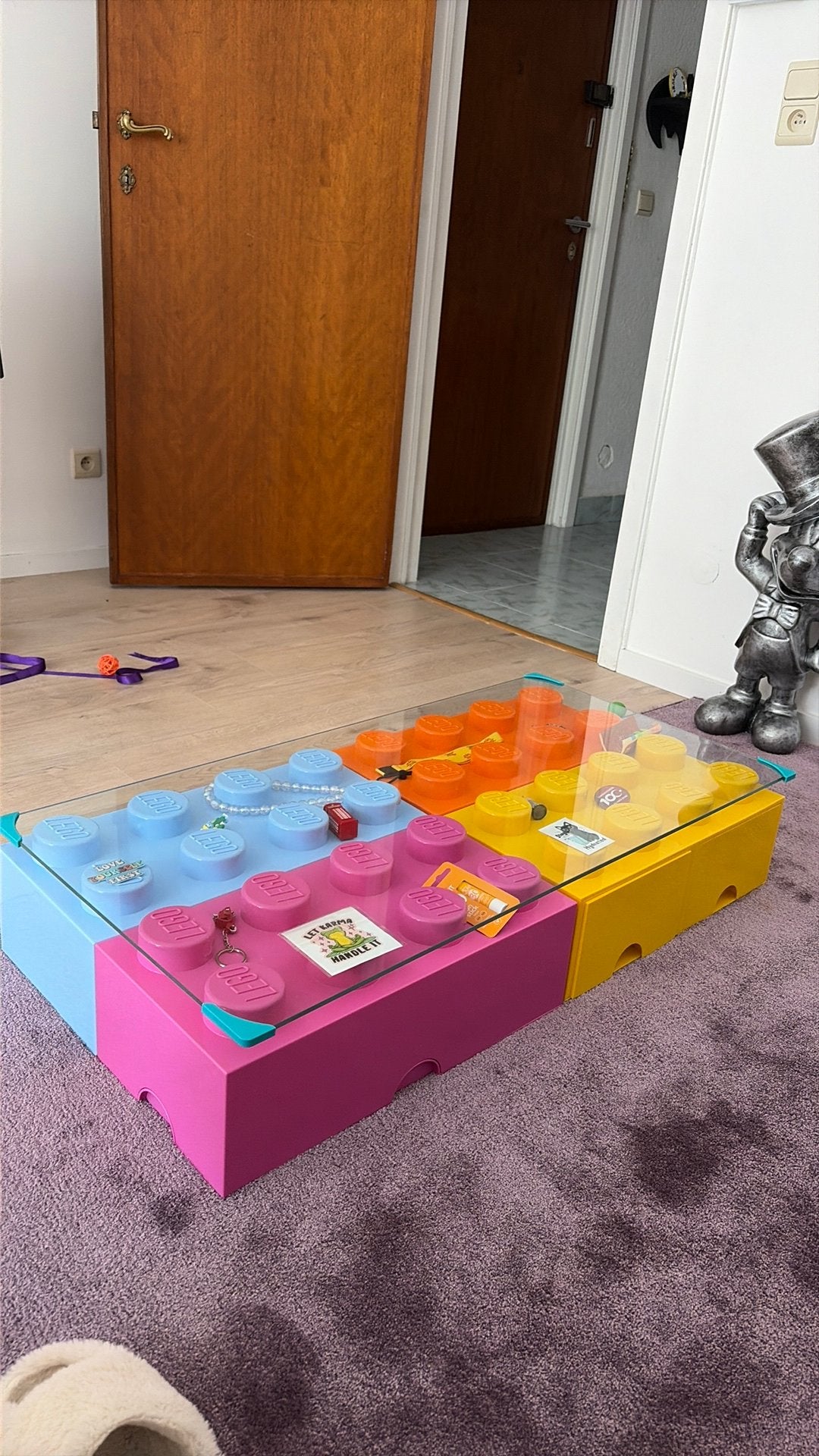 Table basse boites Lego, Enlèvement, Comme neuf
