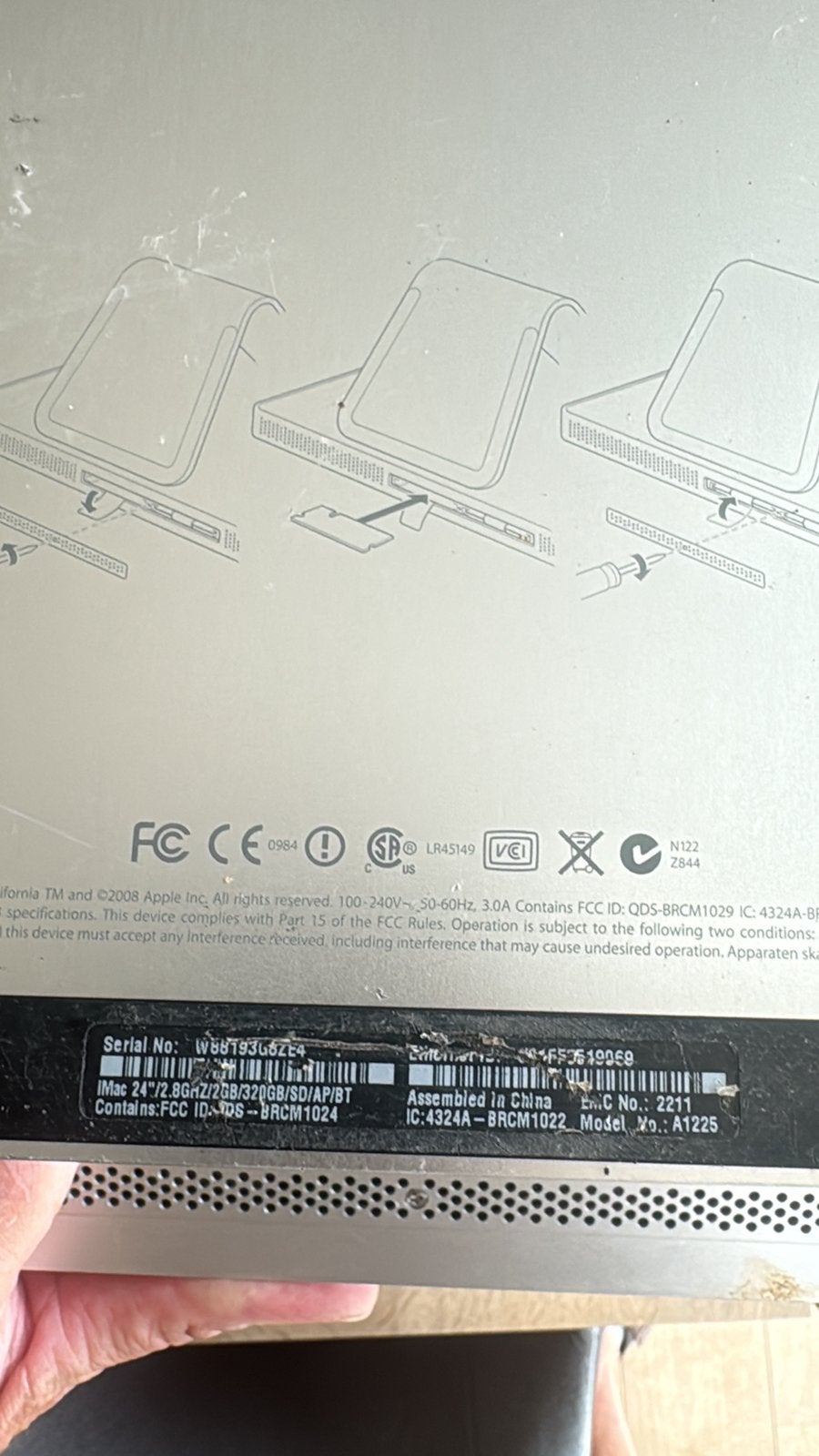 Apple I Mac 24 inch, Autres modèles, 256 GB, Autres tailles, Moins de 4 GB
