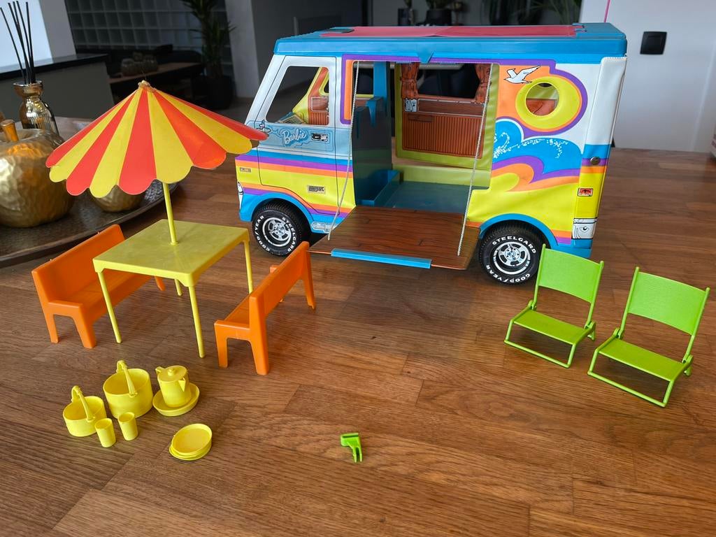 Vintage Barbie beach bus 1971, Ophalen, Gebruikt, Barbie