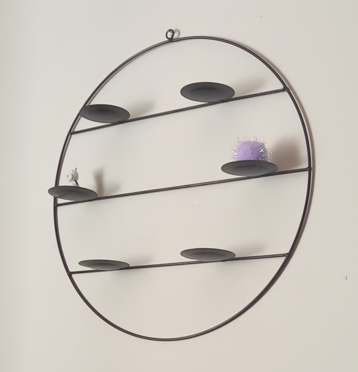 support rond pour bougies, Huis en Inrichting, Woonaccessoires | Wandplanken en Boekenplanken, Ophalen