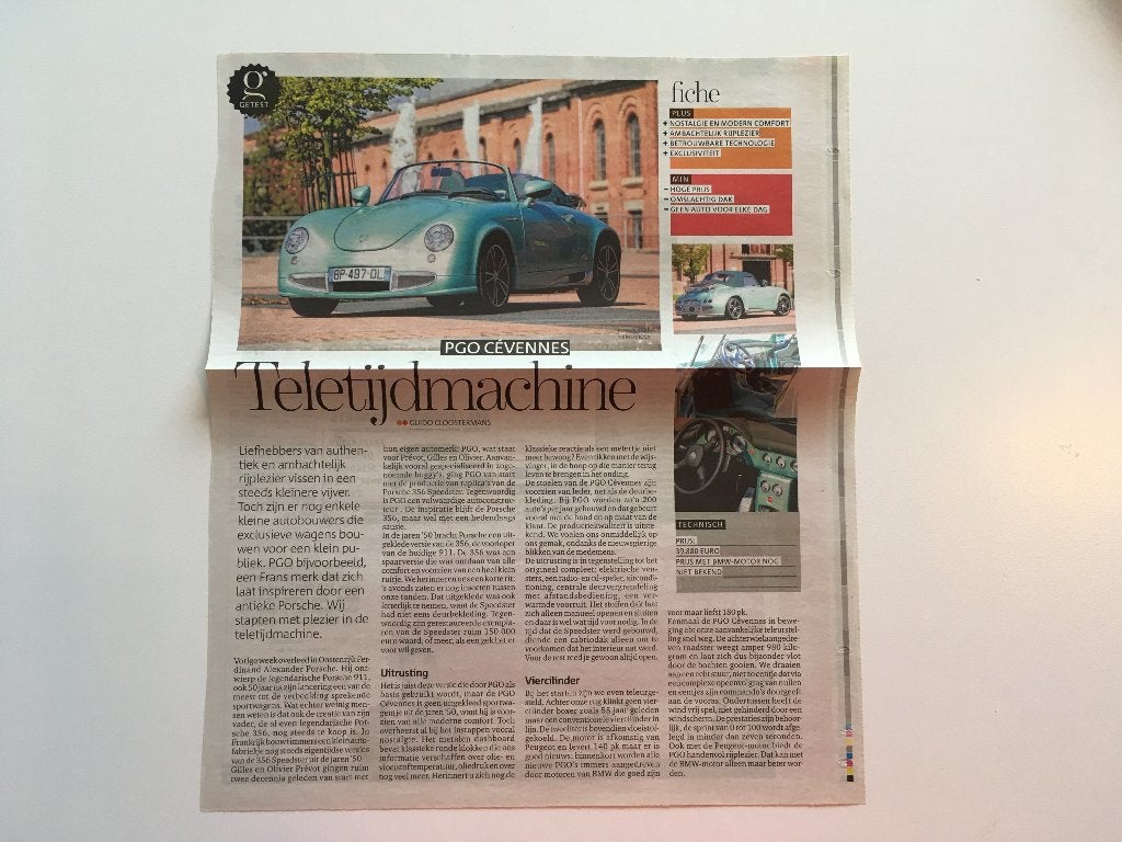 Artikel PGO Cevennes, Boeken, Ophalen of Verzenden, Zo goed als nieuw, Overige merken