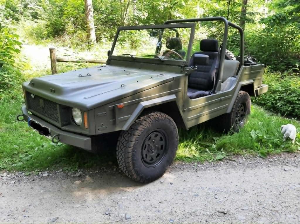VW Iltis Bombardier 1983, Autos, Oldtimers & Ancêtres, Particulier, Attache-remorque, USB, Volkswagen, Diesel, SUV ou Tout-terrain