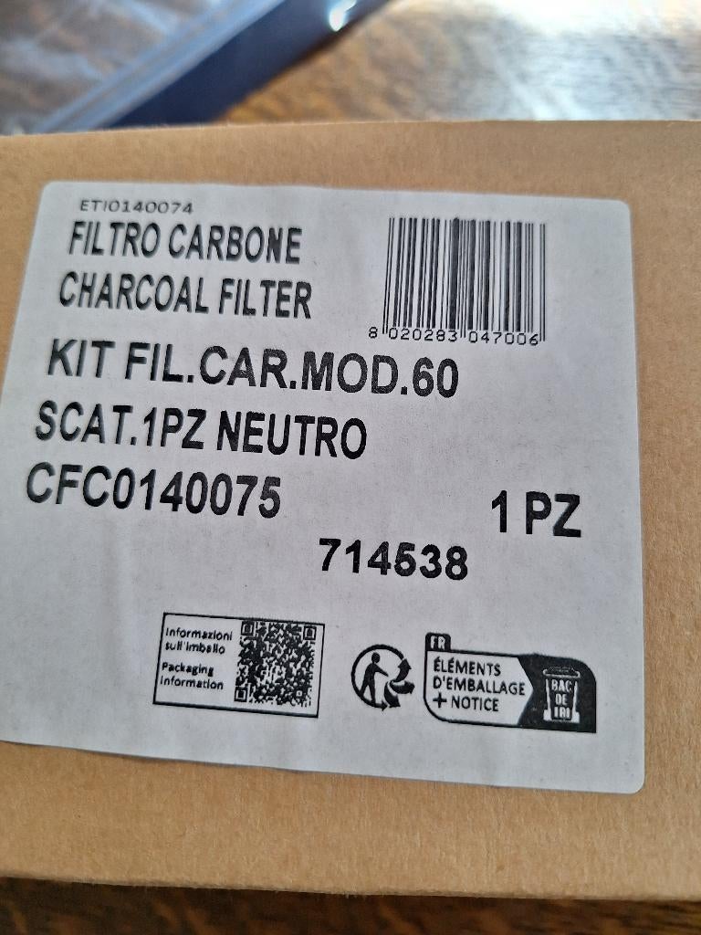 Koolstoffilter dampkap CFC0140075, Enlèvement ou Envoi, Neuf, Encastré, Hotte sous-encastrable