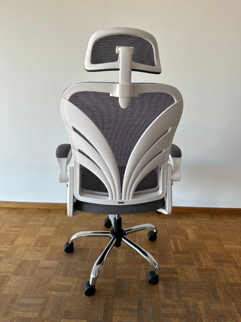 Office Chair with Folding Backrest, Enlèvement ou Envoi, Comme neuf, Blanc, Chaise de bureau