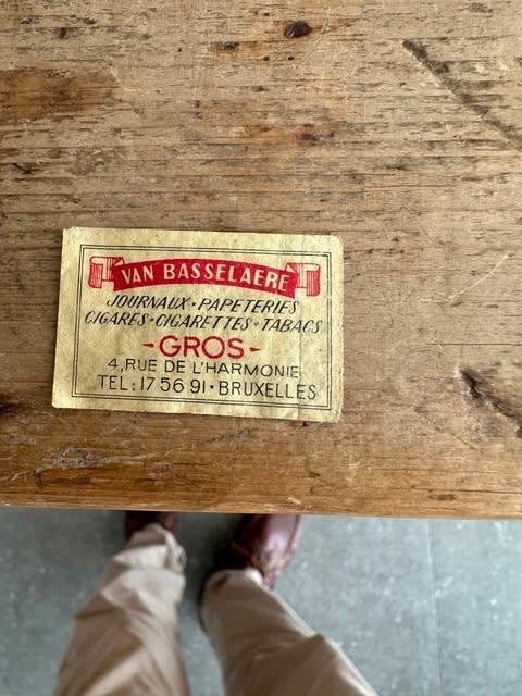étiquette de boîte d'allumettes Van Basselaere Bruxelles, Enlèvement ou Envoi, Utilisé, Van Basselaere, Boîtes ou marques d'allumettes
