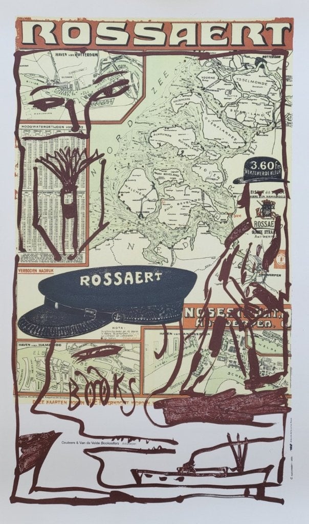 Pierre Alechinsky (1927- ) - Rossaert - Offset, Antiquités & Art, Encadré, Envoi