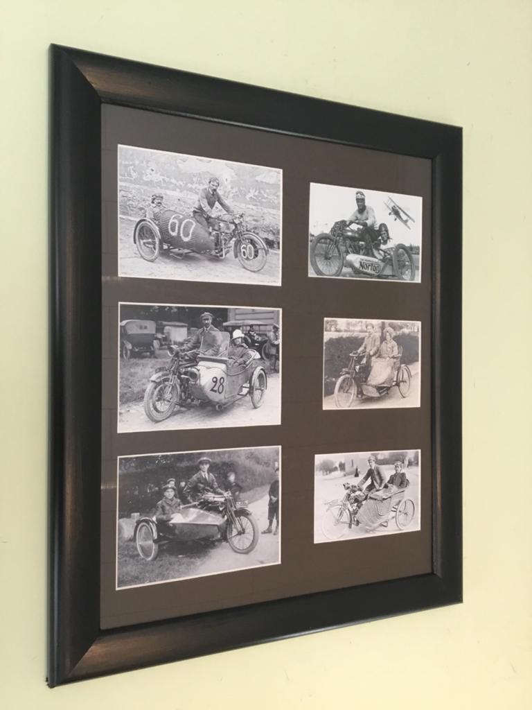 MOTO-SIDECAR. mélange des cadres déco., Enlèvement ou Envoi, Comme neuf