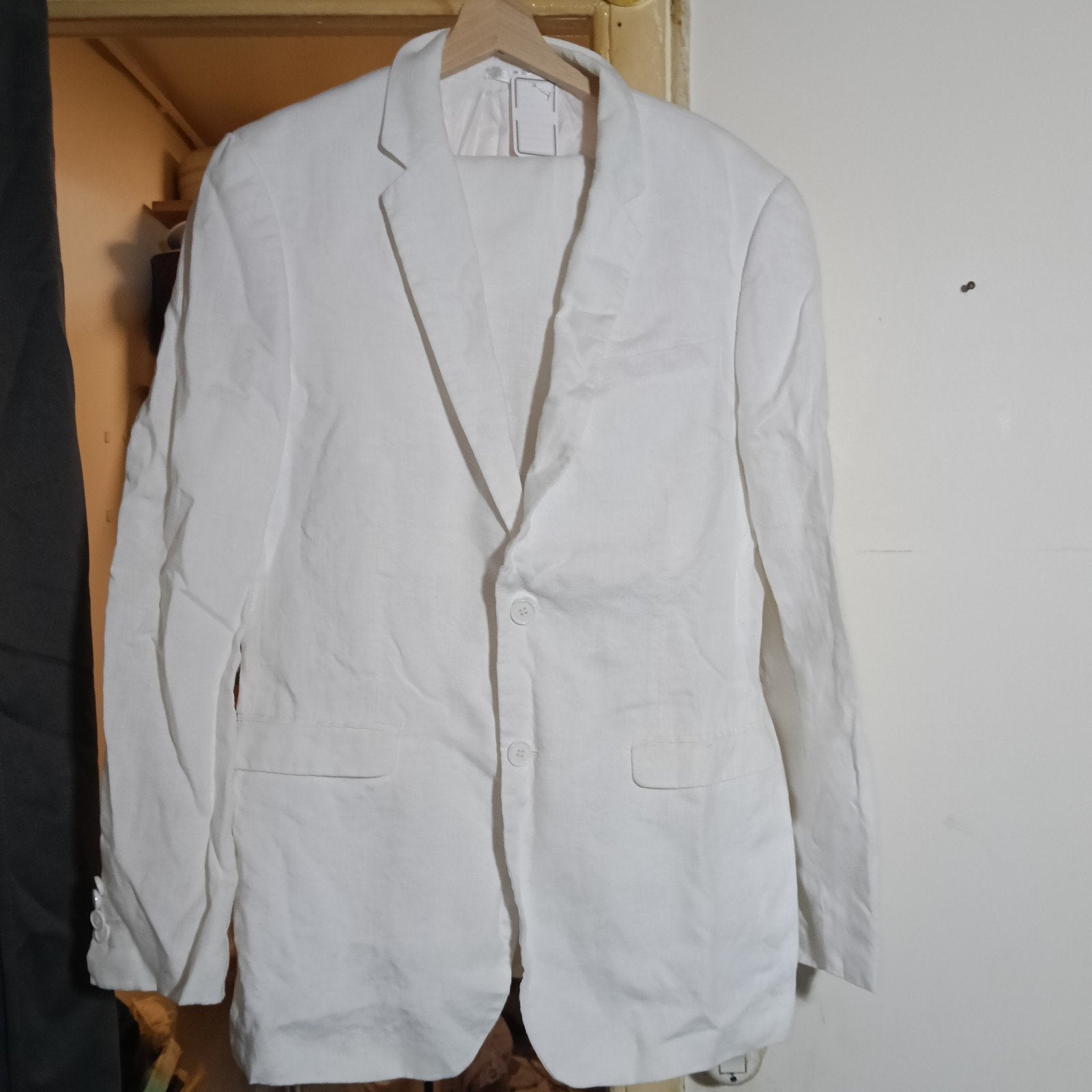 costumes lin blanc taille 52, Enlèvement, Blanc