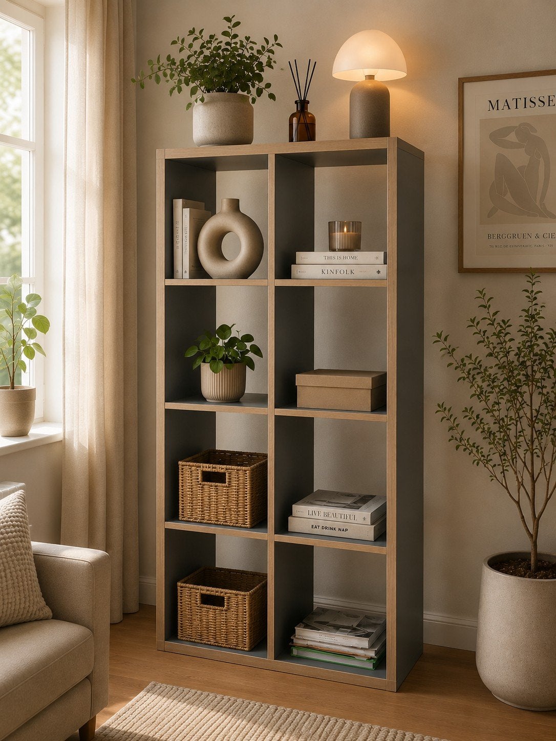 Moderne open kast/ schoenen/ boeken in mooie houtlook, Ophalen