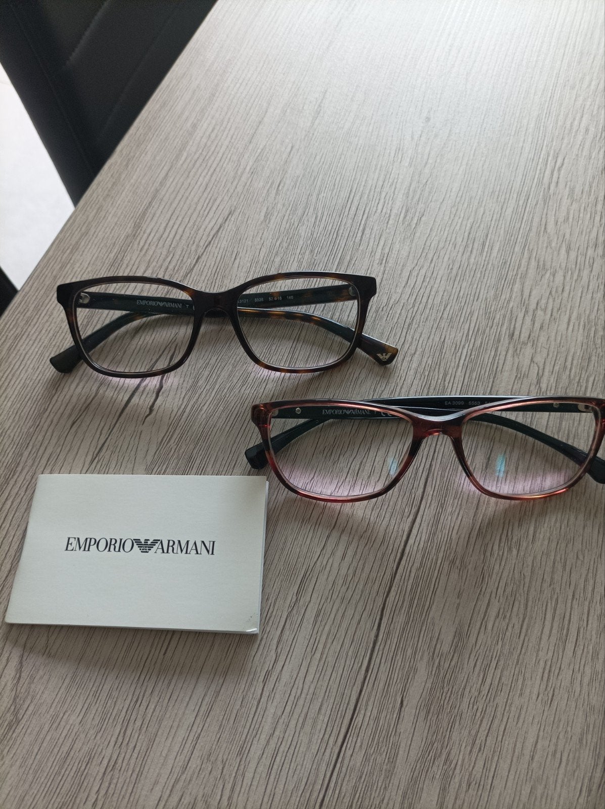 2 Armani brilmonturen, Handtassen en Accessoires, Ophalen of Verzenden