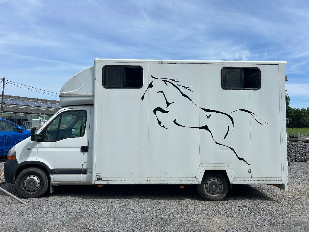 Camion 2 chevaux Renaud Master, Dieren en Toebehoren, Paarden en Pony's | Trailers en Aanhangwagens, Gebruikt, 2-paards trailer