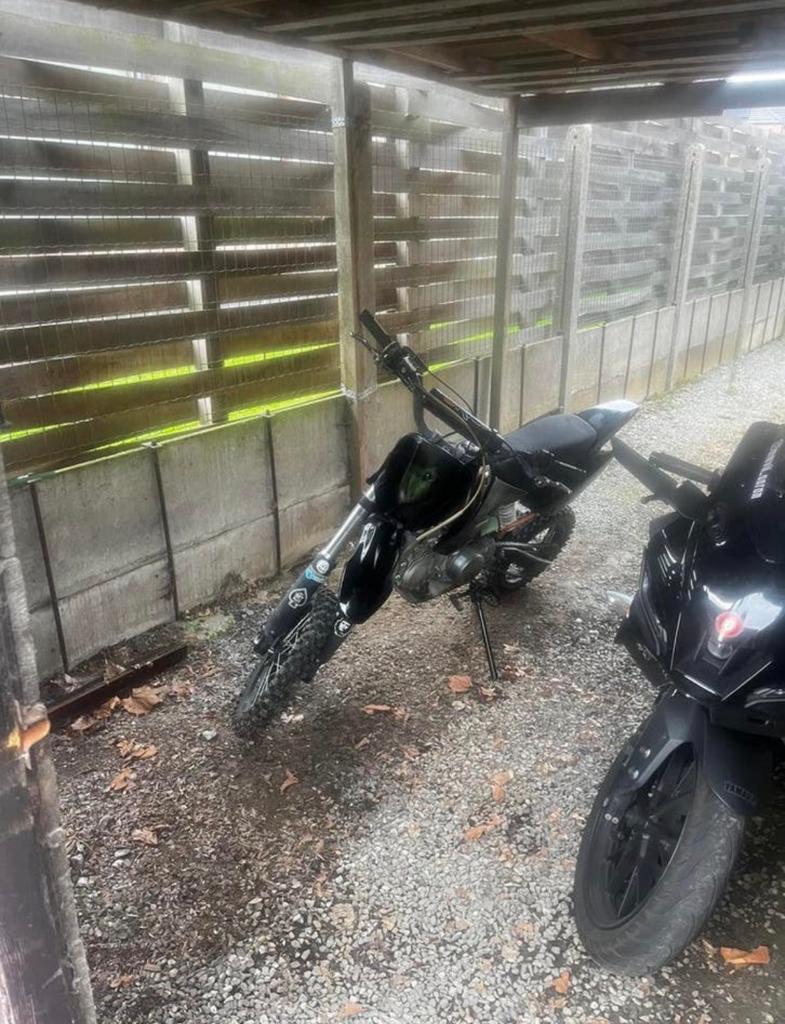 125cc crossmotor, Ophalen, 125 cc, Schijfrem, Pitbike
