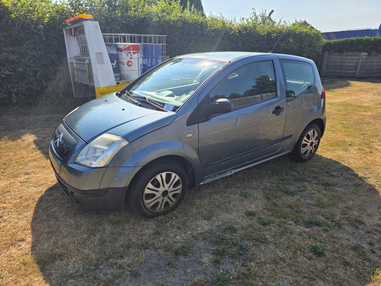 citroen c2 1.2 benzine 2005, Auto's, Citroën, Voorwielaandrijving, Stof, Zwart, 4 cilinders