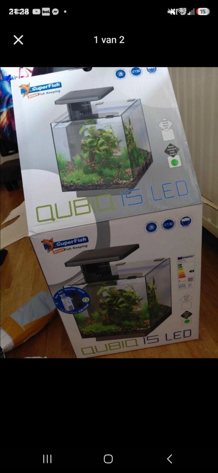 aquarium met led, Ophalen, Pomp