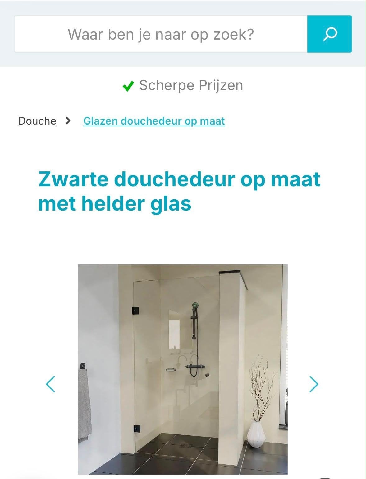 Nieuwe douchedeur, Huis en Inrichting, Ophalen