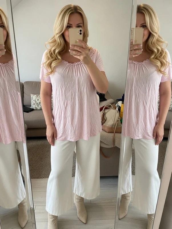 T-shirt maat xl, Manches courtes, Taille 46/48 (XL) ou plus grande, Rose, Comme neuf