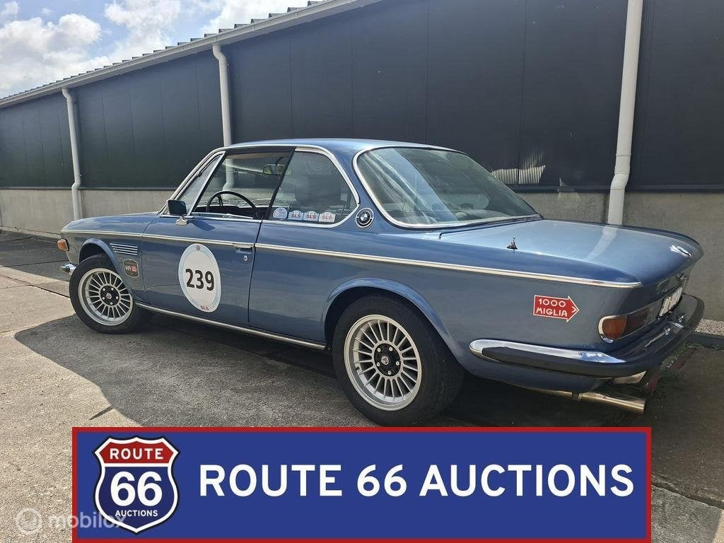 BMW 2800 CS | 1970 | Route 66 Auctions, Autos, Oldtimers & Ancêtres, Achat, Entreprise, Boîte manuelle, Autre carrosserie