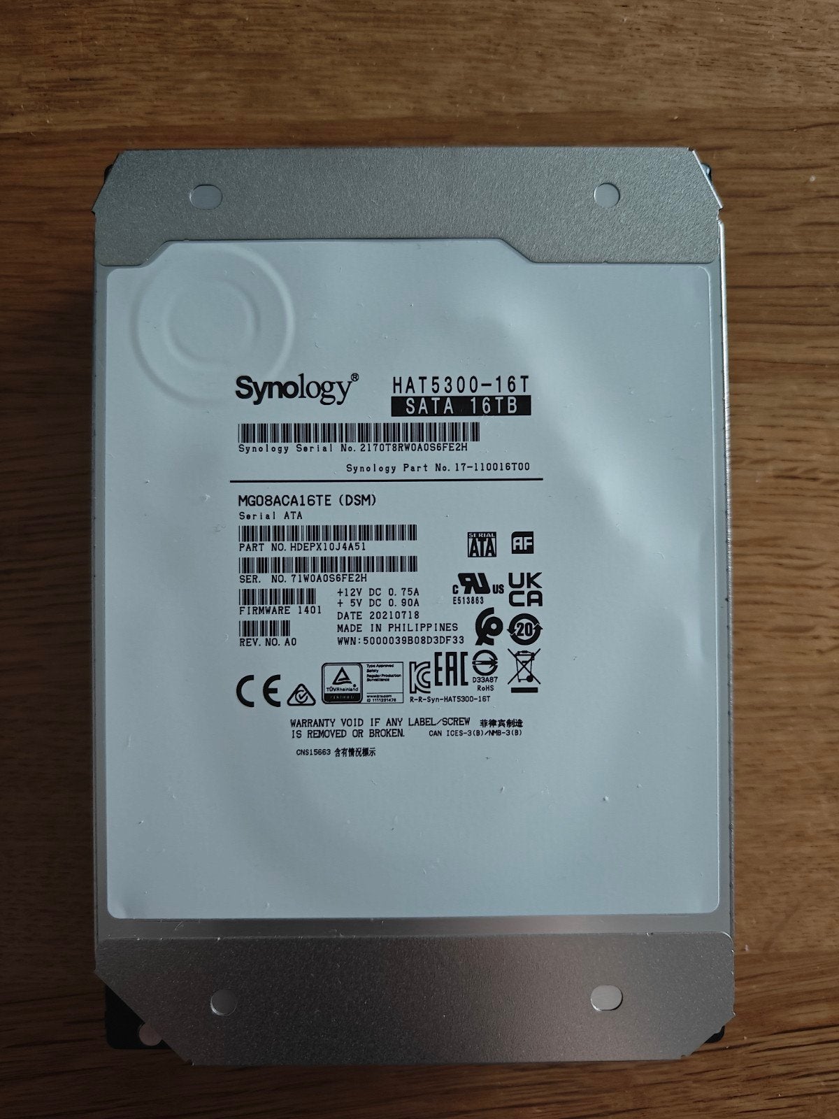 Synology 5300-16TB, Computers en Software, Harde schijven, Ophalen