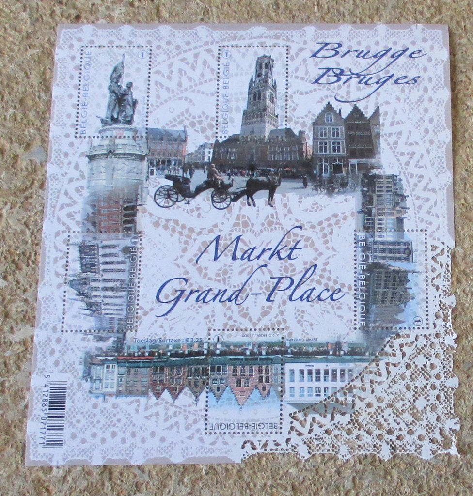 1 blok BL203 grote markt brugge, Frankeerzegel, Ophalen of Verzenden, Zonder stempel, Postfris
