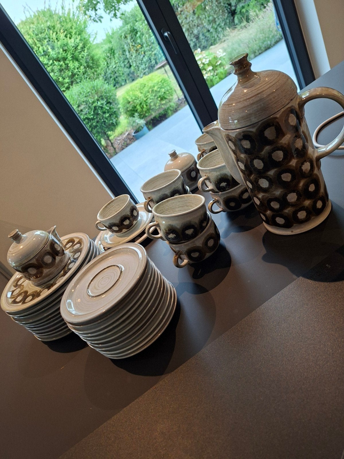Koffie- en dessertservice. CERAMANO W GERMANY keramiek., Antiek en Kunst