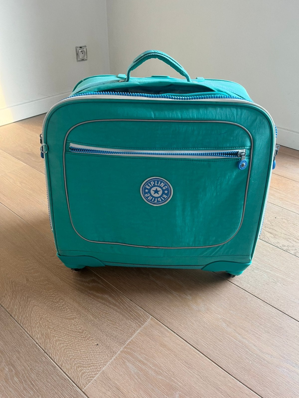 Kipling Trolley boekentas, Turquoise, Ophalen, Zo goed als nieuw, Blauw, Overige typen