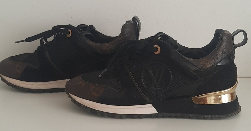 Baskets Louis Vuitton Runaway noires pour femmes, Enlèvement, Noir, Sneakers et Baskets
