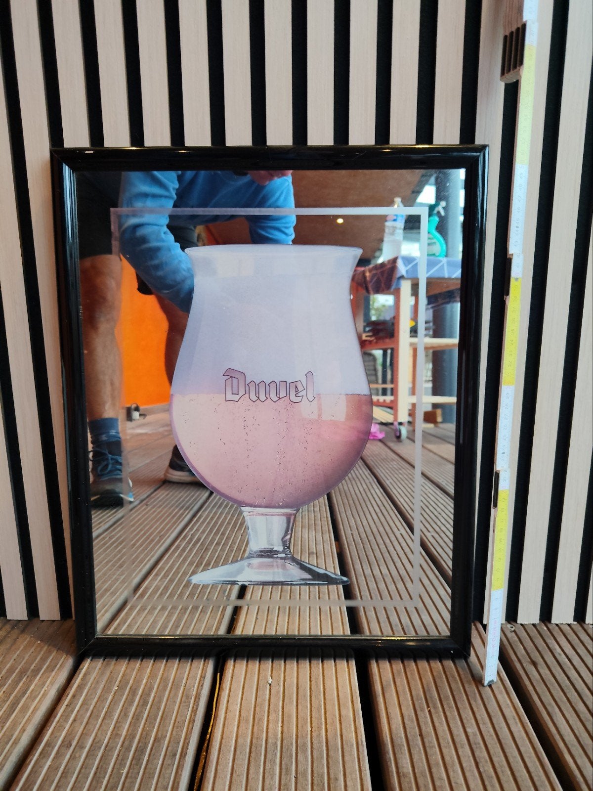 Miroir publicitaire vintage Duvel., Antiek en Kunst, Ophalen