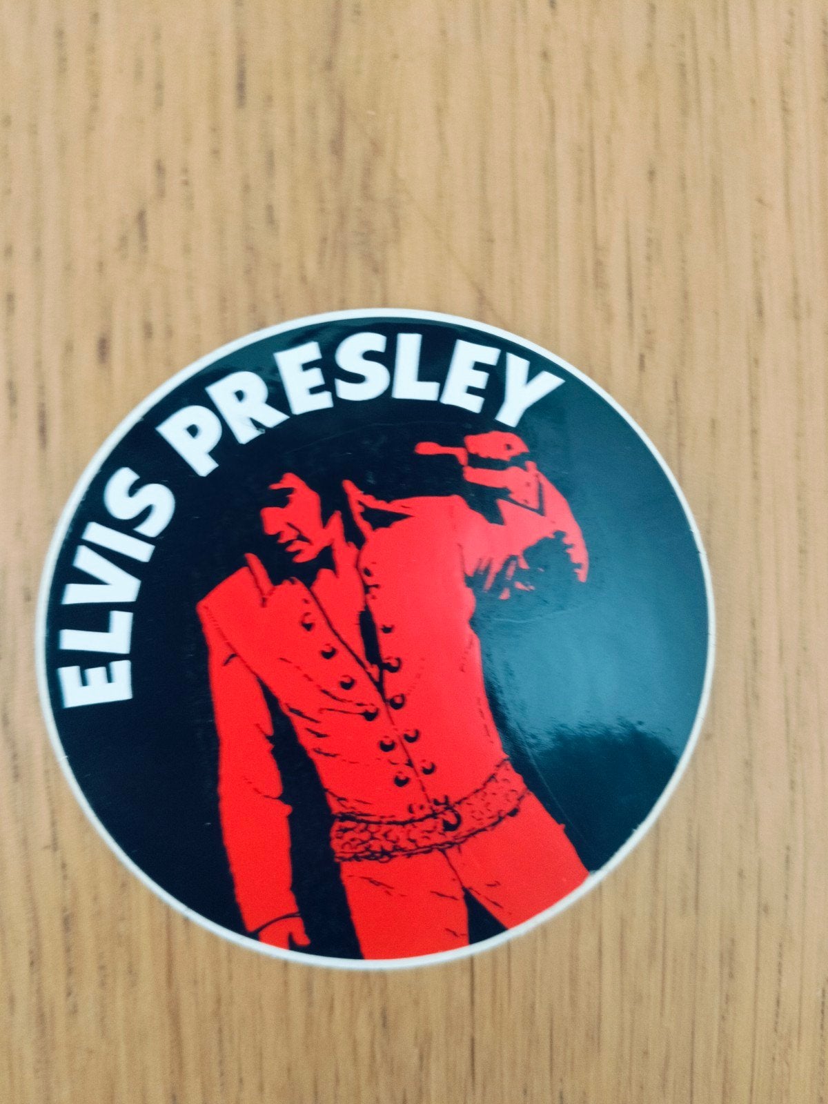 Oude vintage sticker Elvis Presley, Verzamelen, Ophalen of Verzenden