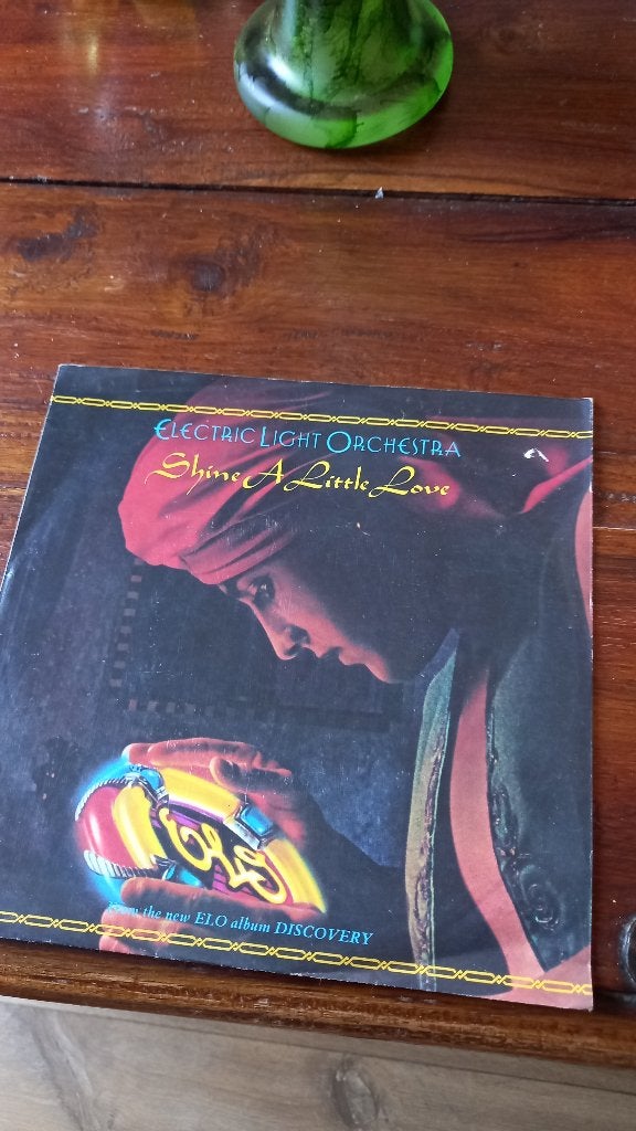 Vinyl (45t) electric light orchestra "shine a little love", Enlèvement, Comme neuf, Pop