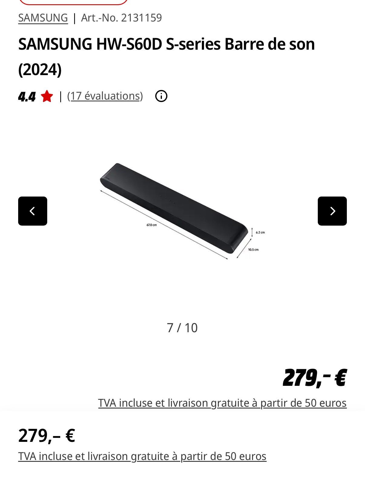Barre de son samsung en super etats avec cable (eArc), Enlèvement, Comme neuf