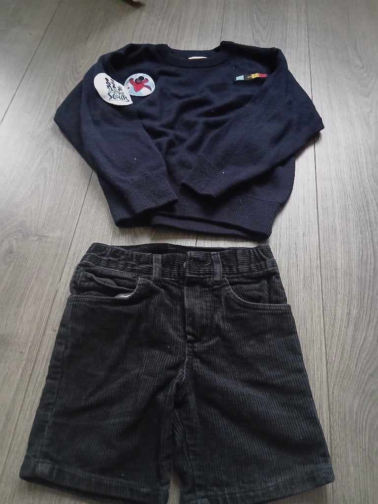 Pull et short baladin taille 6 ans, Kinderen en Baby's, Kinderkleding | Overige, Ophalen, Zo goed als nieuw, Scouterie, Jongen of Meisje