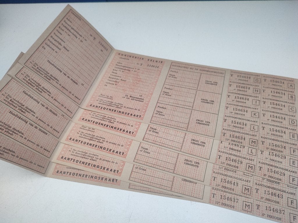 Rantsoenering kaarten, Collections, Envoi