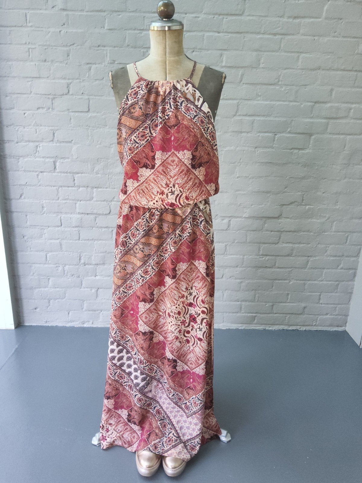 Prachtige paisley jurk Améline by Mayerline, Kleding | Dames, Mayerline, Paars, Maat 46/48 (XL) of groter, Ophalen of Verzenden